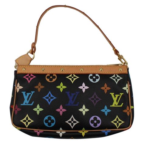 louis vuitton monogram black clutch|louis vuitton clear monogram bag.